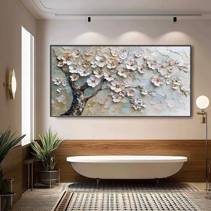 Blossom Branch Textured Painting MT