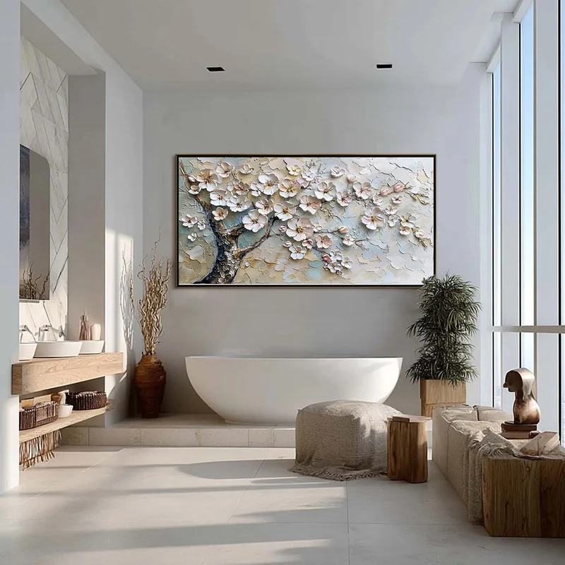 Blossom Branch Textured Painting MT