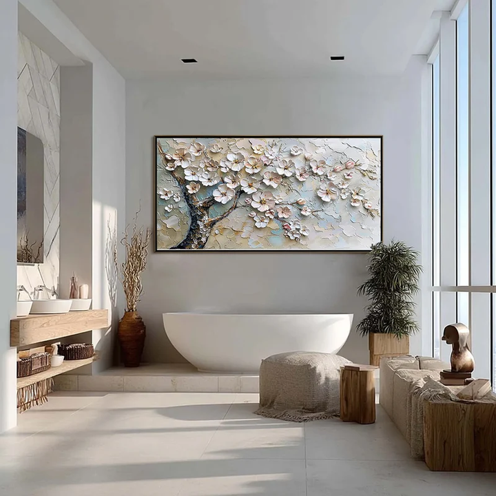 Blossom Branch Textured Painting MT
