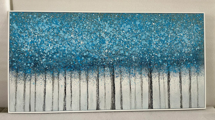 Blue Forest Abstract Painting MT#2637