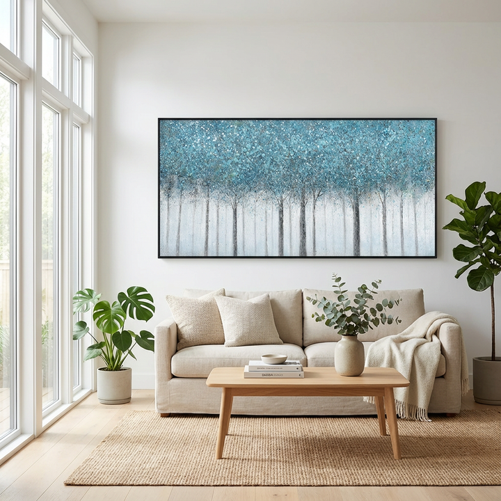 Blue Forest Abstract Painting MT#2637