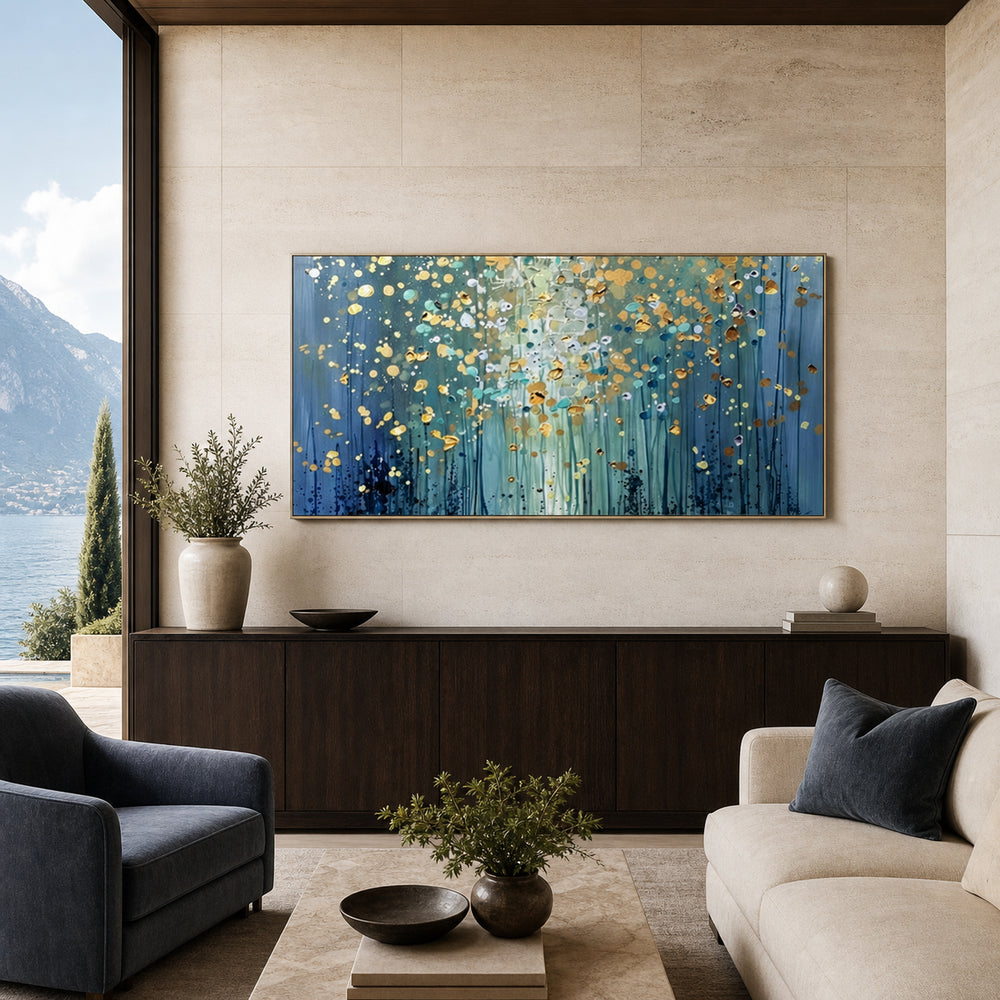 Blue and Gold Hand-Painted | HM#0714