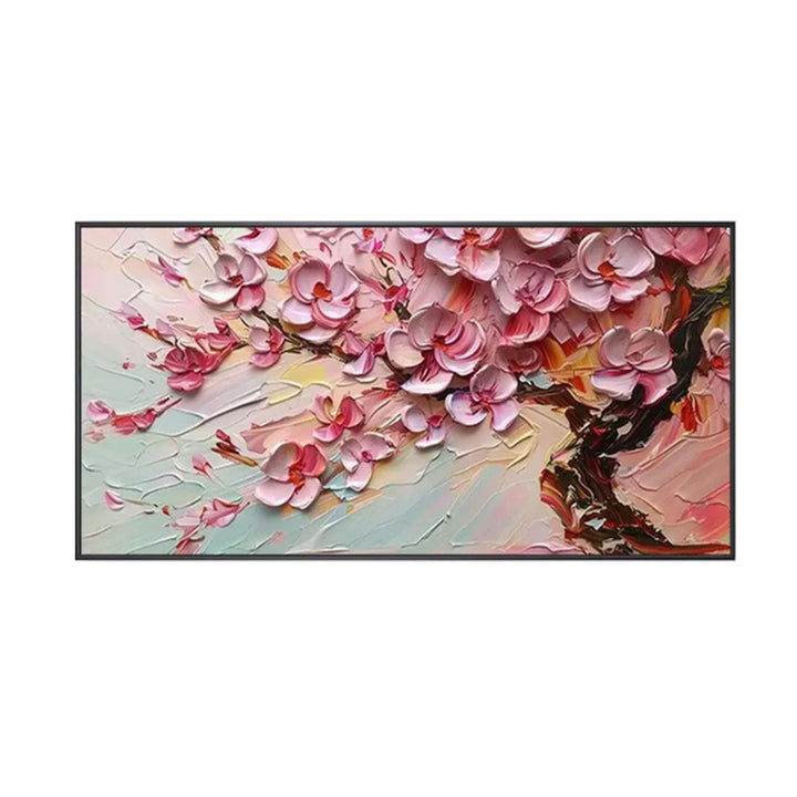 Blush Pink Floral Abstract Painting MT#2616