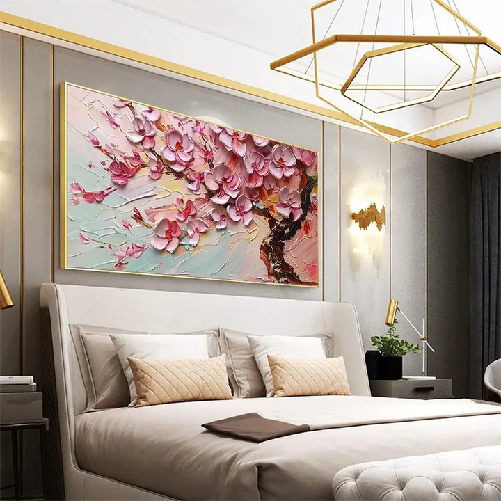 Blush Pink Floral Abstract Painting MT#2616