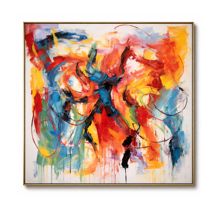 Bold Color Abstract Expressionist Painting TA