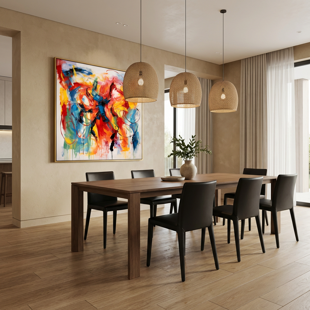 Bold Color Abstract Expressionist Painting TA
