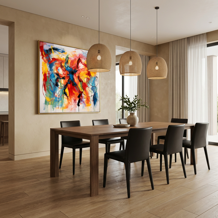 Bold Color Abstract Expressionist Painting TA