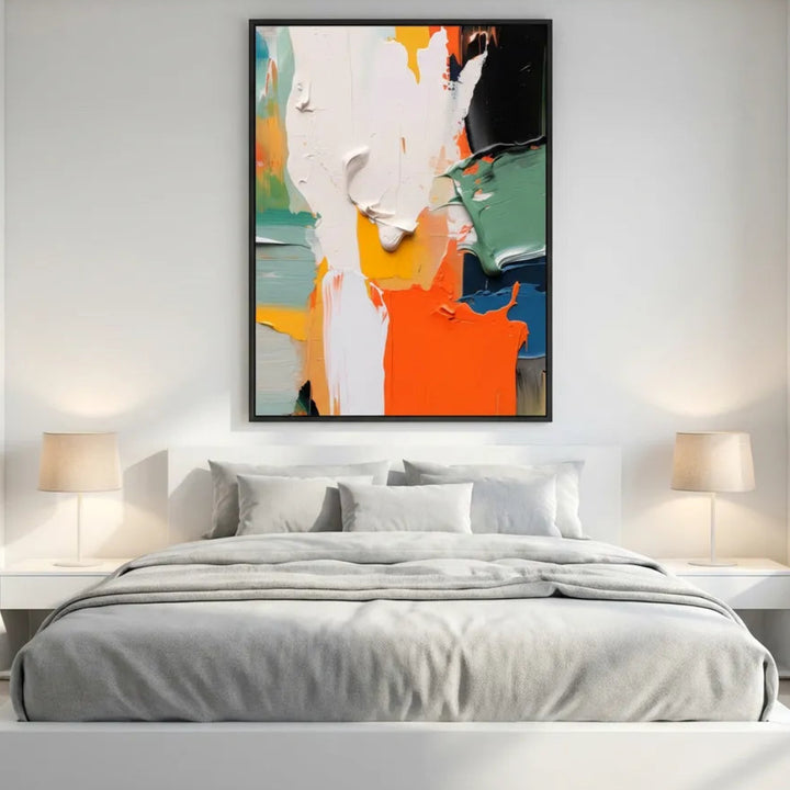 Bold Color Textured Abstract Painting TA