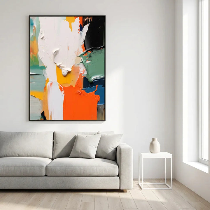 Bold Color Textured Abstract Painting TA
