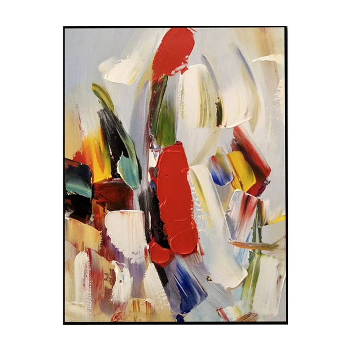 Bold Geometric Abstract Hand-Painted | HM#0713