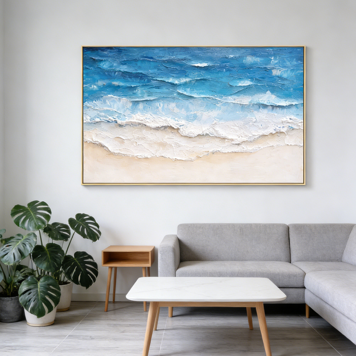 Bright Tide Sandshore Abstract Painting SP#2108