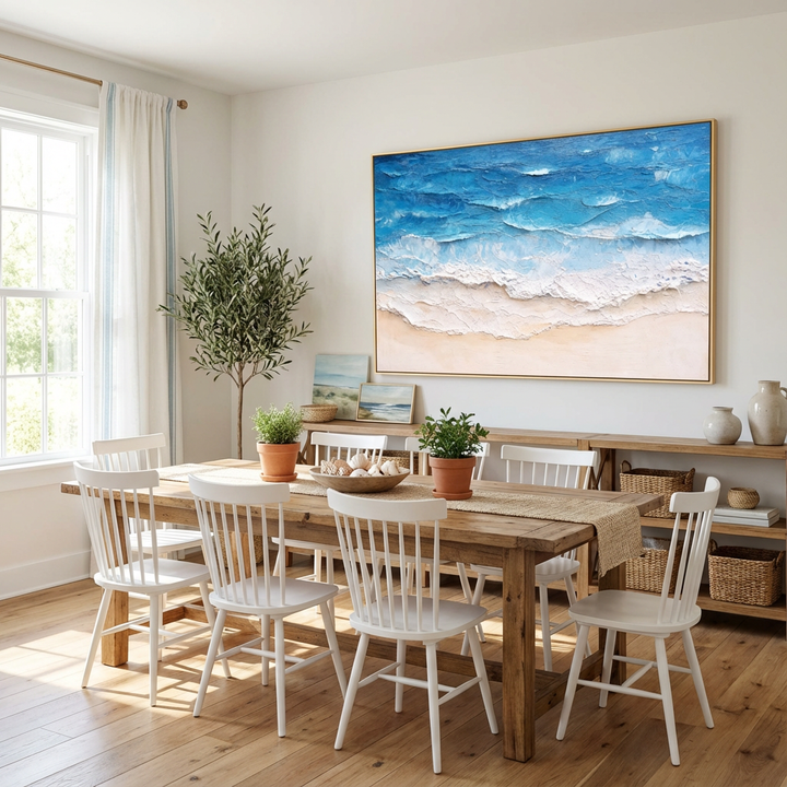 Bright Tide Sandshore Abstract Painting SP#2108