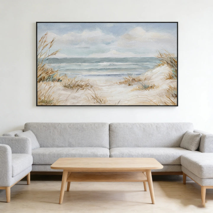 Calm Coastal Seascape Painting MT