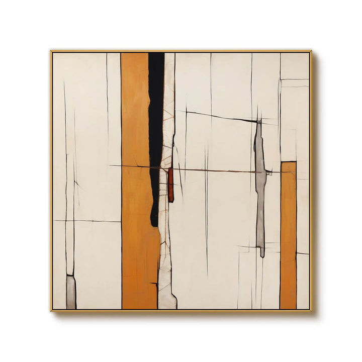 Chasm Lines – Abstract Hand-Painted Oil Painting