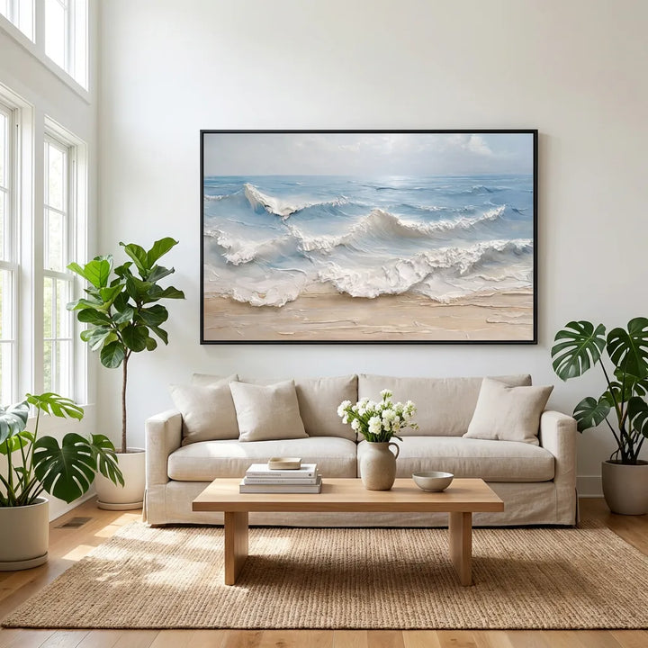 Coastal Textured Seascape Painting TA