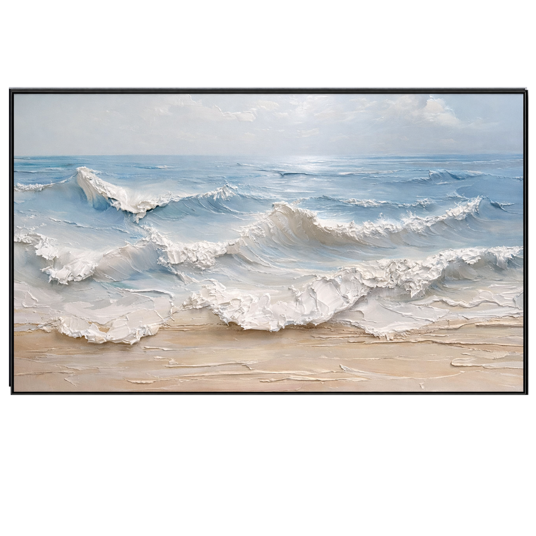 Coastal Textured Seascape Painting TA#2913