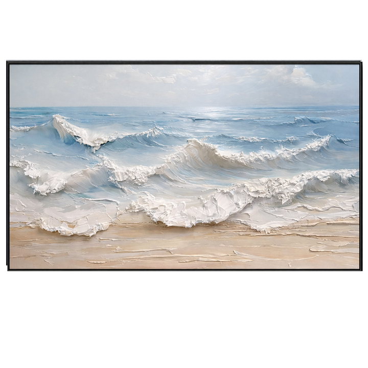 Coastal Textured Seascape Painting TA#2913