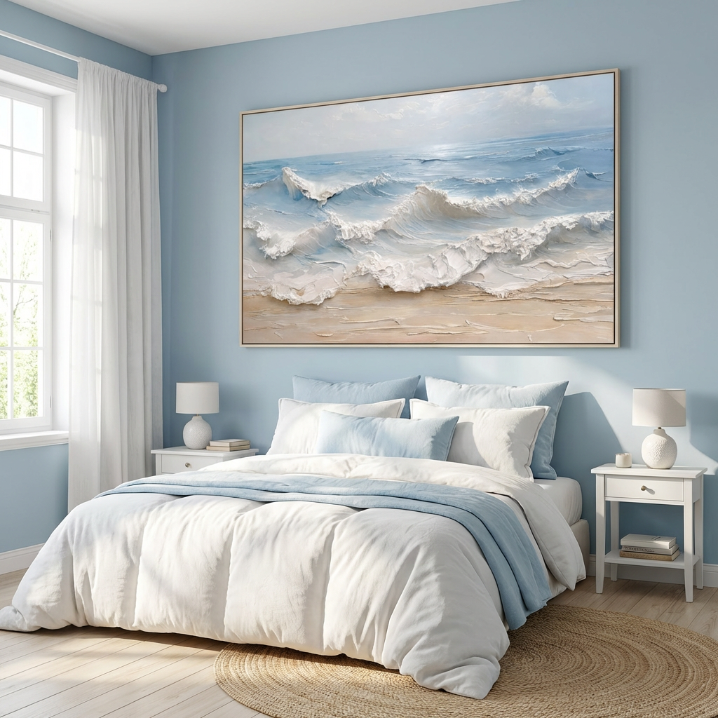 Coastal Textured Seascape Painting TA#2913