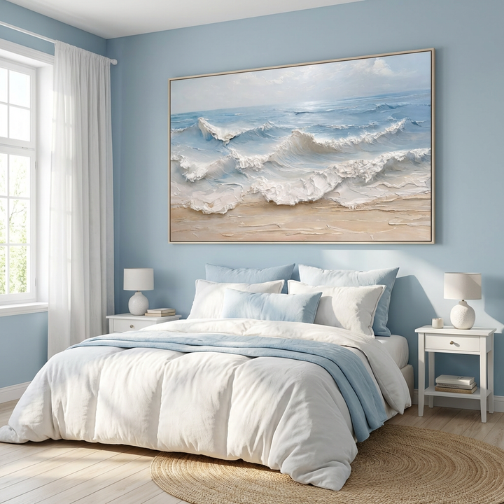 Coastal Textured Seascape Painting TA#2913