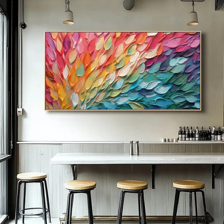 Aurora Bloom - Colorburst Abstract Wall Art Painting MT#2228