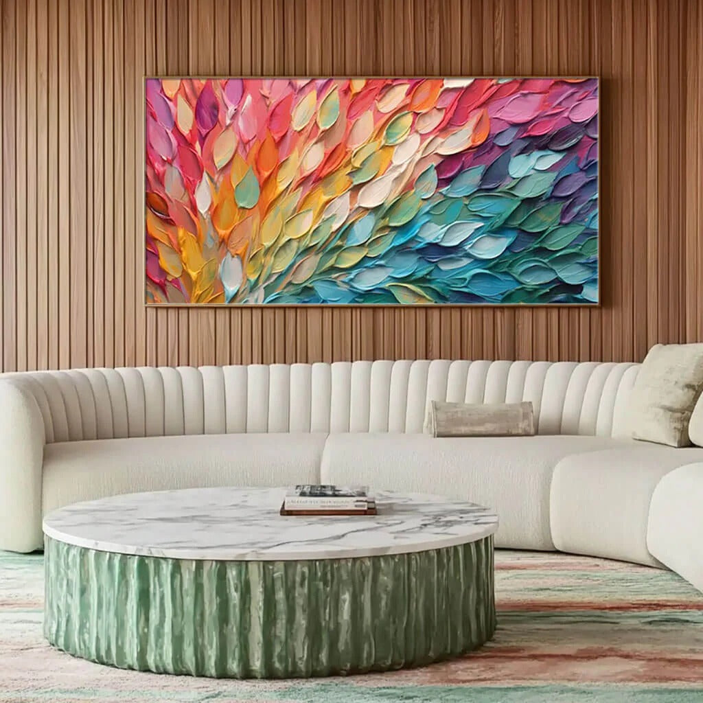 Aurora Bloom - Colorburst Abstract Wall Art Painting MT#2228