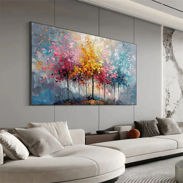 Colorful Abstract Tree Painting MT#2624