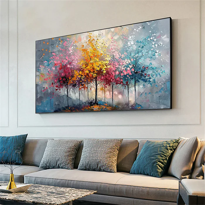 Colorful Abstract Tree Painting MT#2624