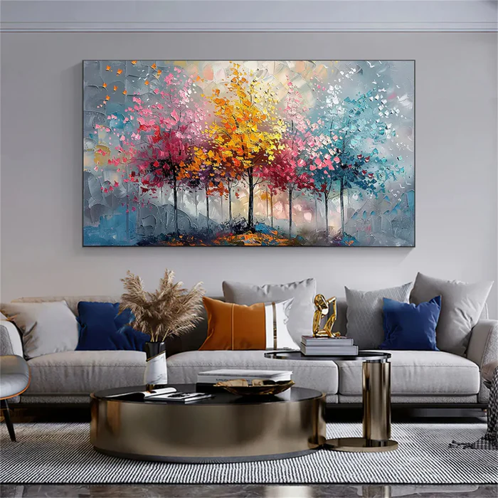 Colorful Abstract Tree Painting MT#2624