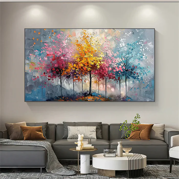 Colorful Abstract Tree Painting MT#2624