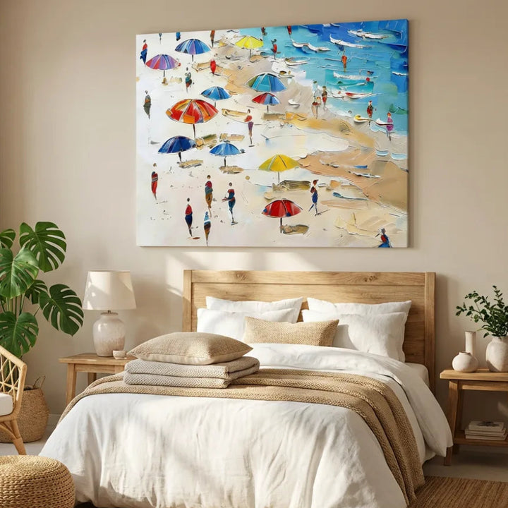 Colorful Beach Impressionist Painting TA