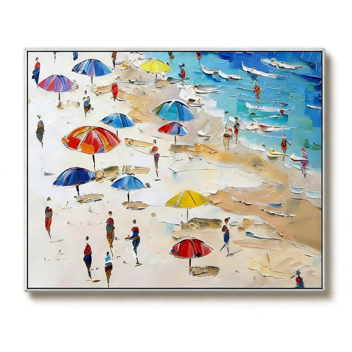 Colorful Beach Impressionist Painting TA