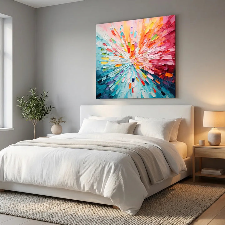 Colorful Impasto Abstract Painting TA