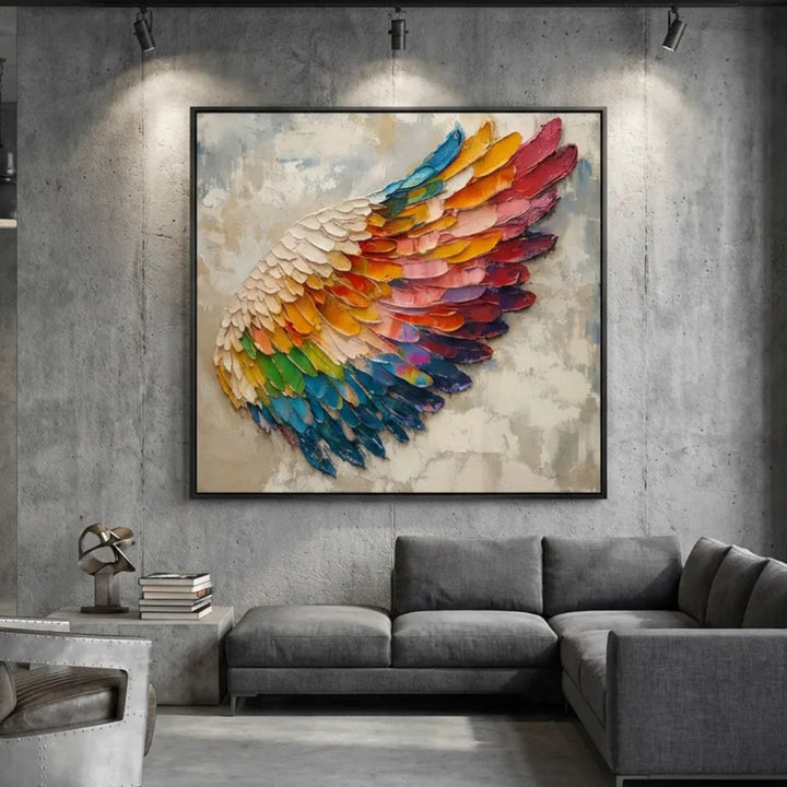 Colorful Textured Abstract Painting TA