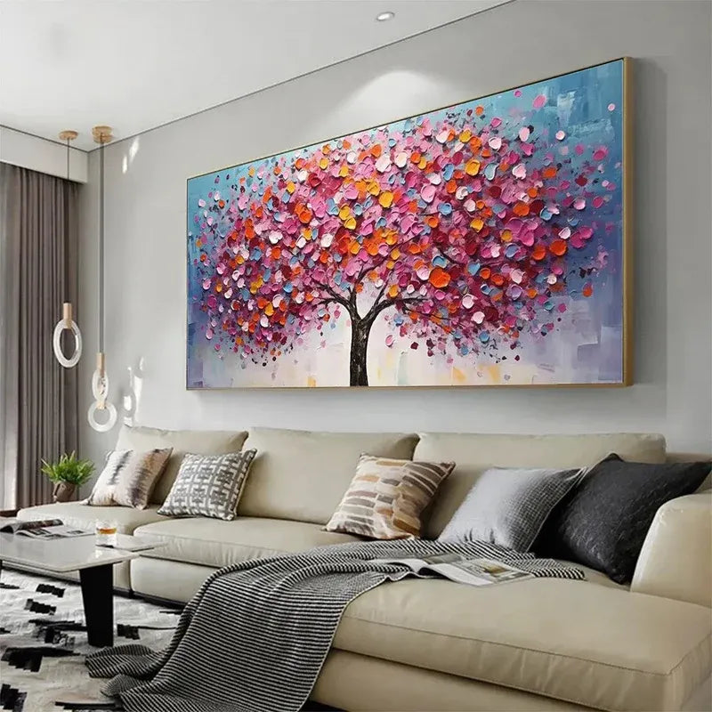 Colorful Tree Abstract Painting MT
