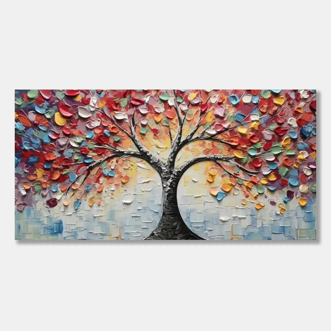 Colorful Tree Abstract Painting MT