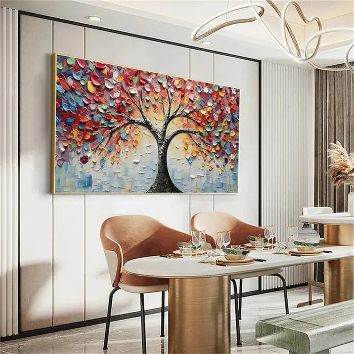 Colorful Tree Abstract Painting MT