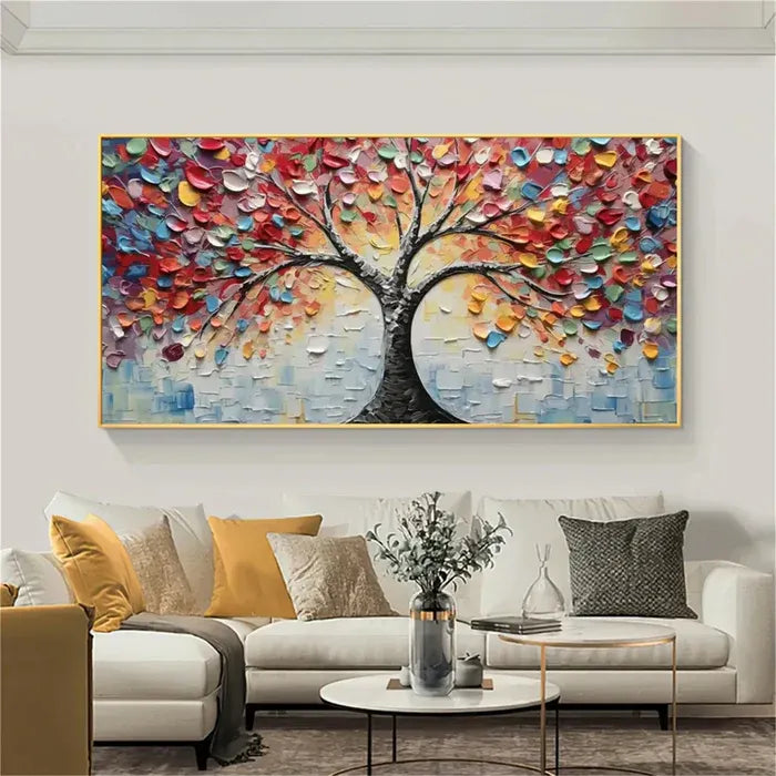 Colorful Tree Abstract Painting MT