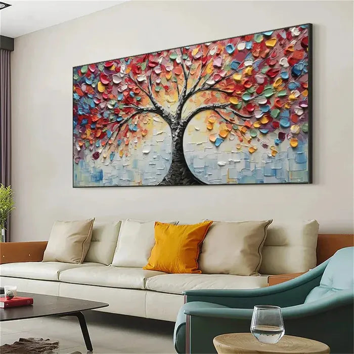 Colorful Tree Abstract Painting MT