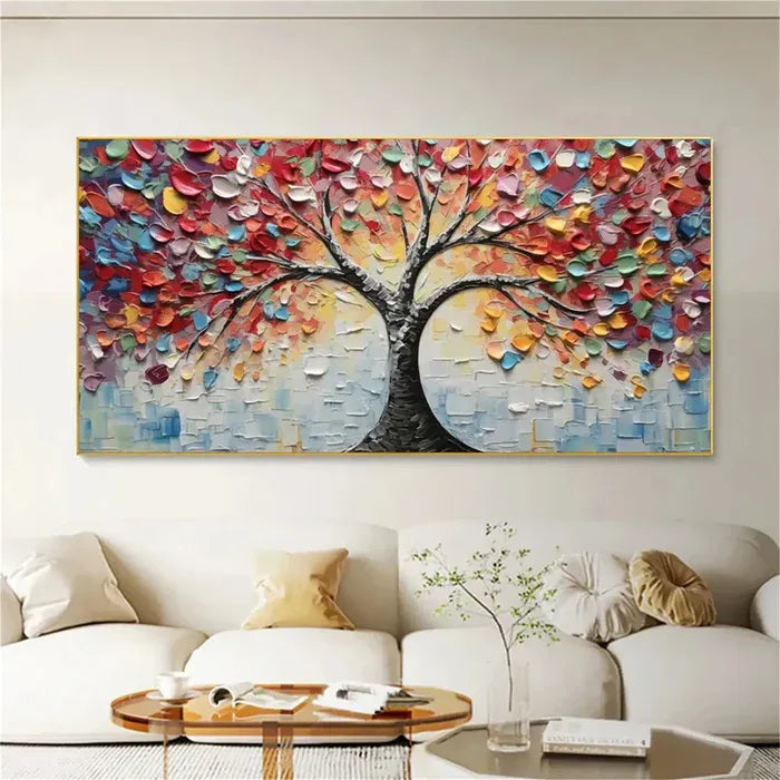 Colorful Tree Abstract Painting MT