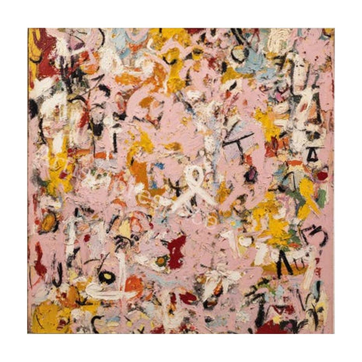 Colorful Abstract Expressionist Hand-Painted | HM#0715
