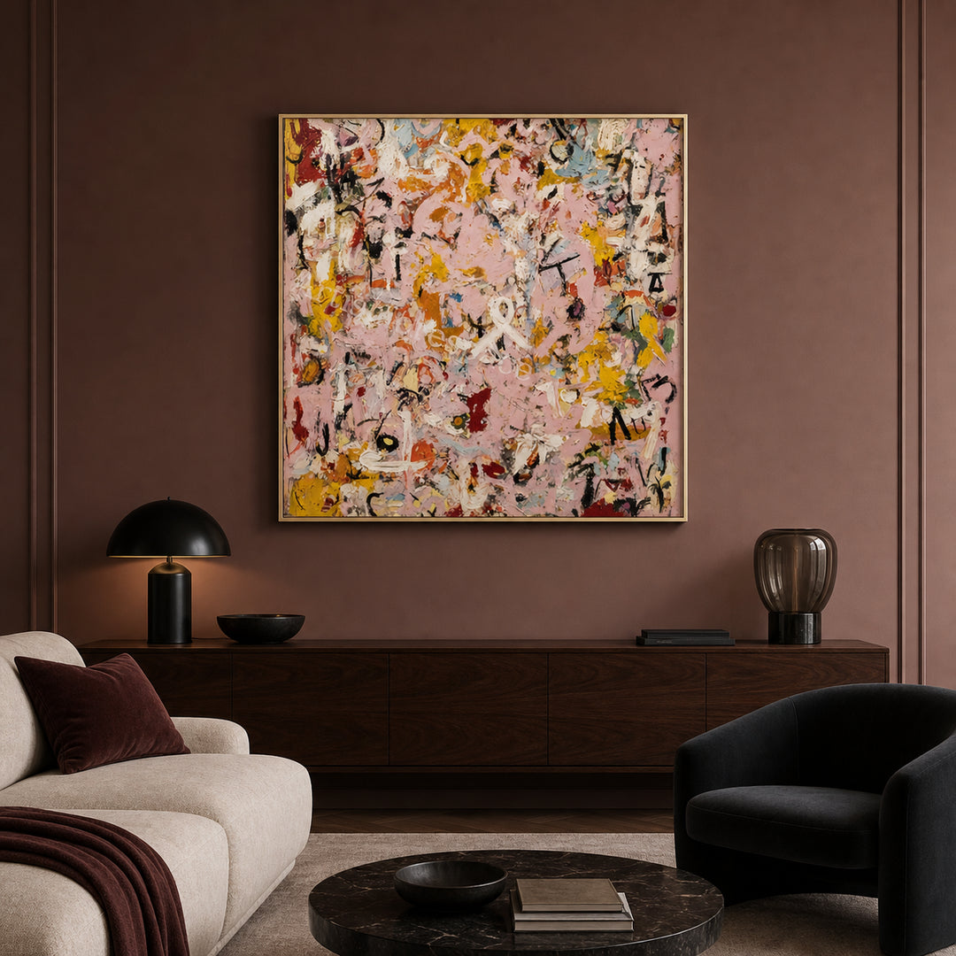 Colorful Abstract Expressionist Hand-Painted | HM
