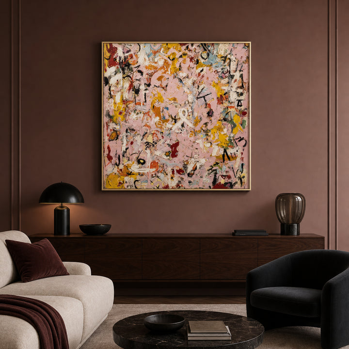 Colorful Abstract Expressionist Hand-Painted | HM