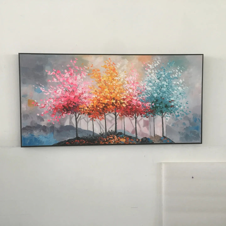 Colorful Abstract Tree Painting MT