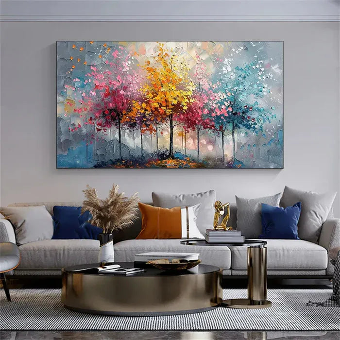 Colorful Abstract Tree Painting MT