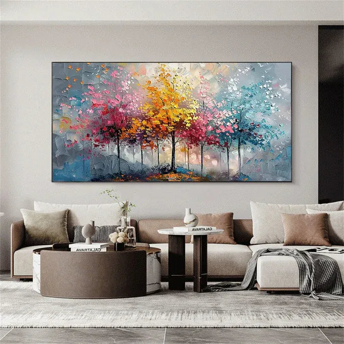 Colorful Abstract Tree Painting MT