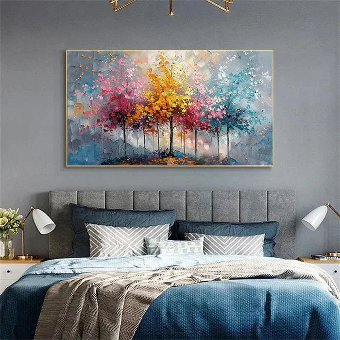 Colorful Abstract Tree Painting MT