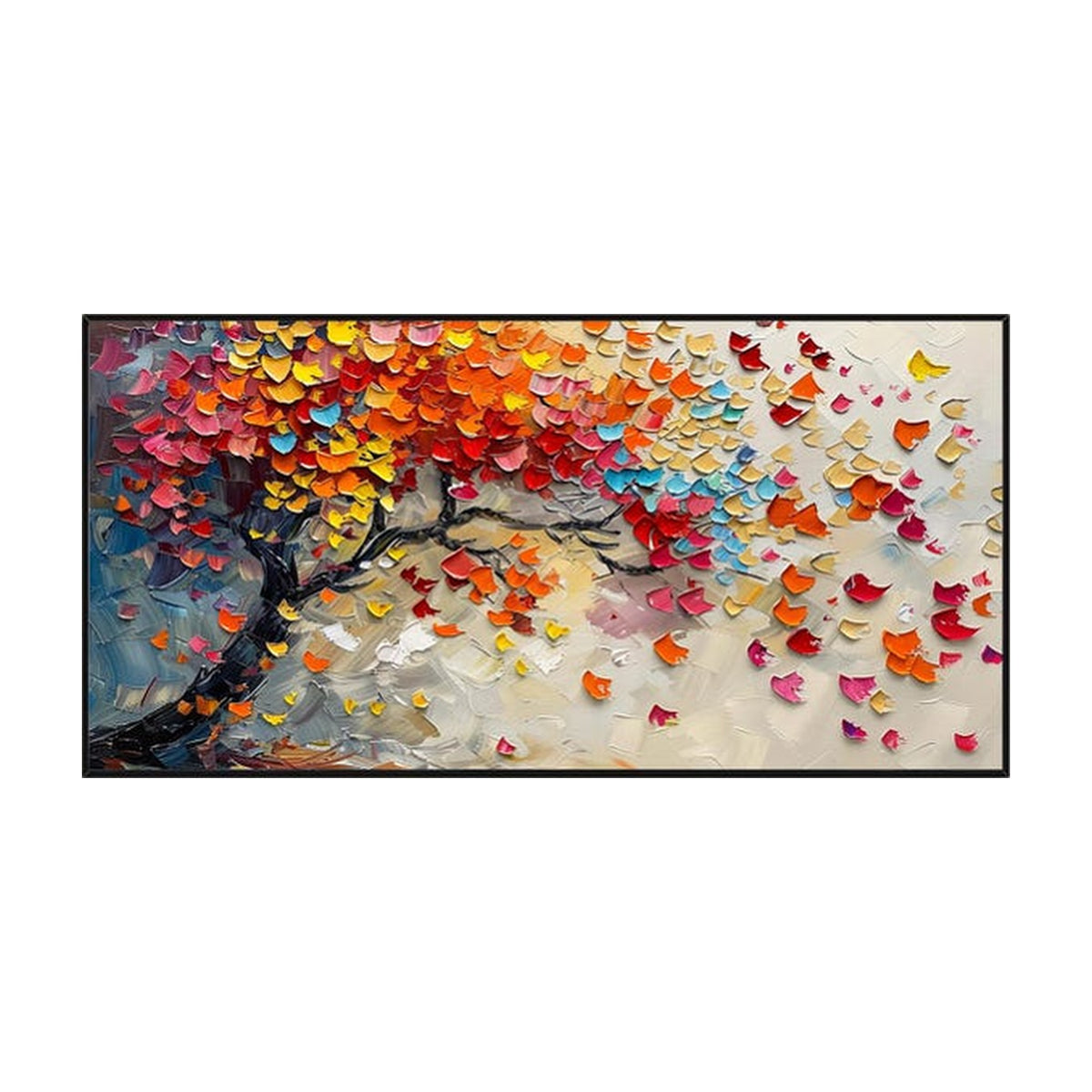 Colorful Autumn Tree Hand-Painted | HM#0731