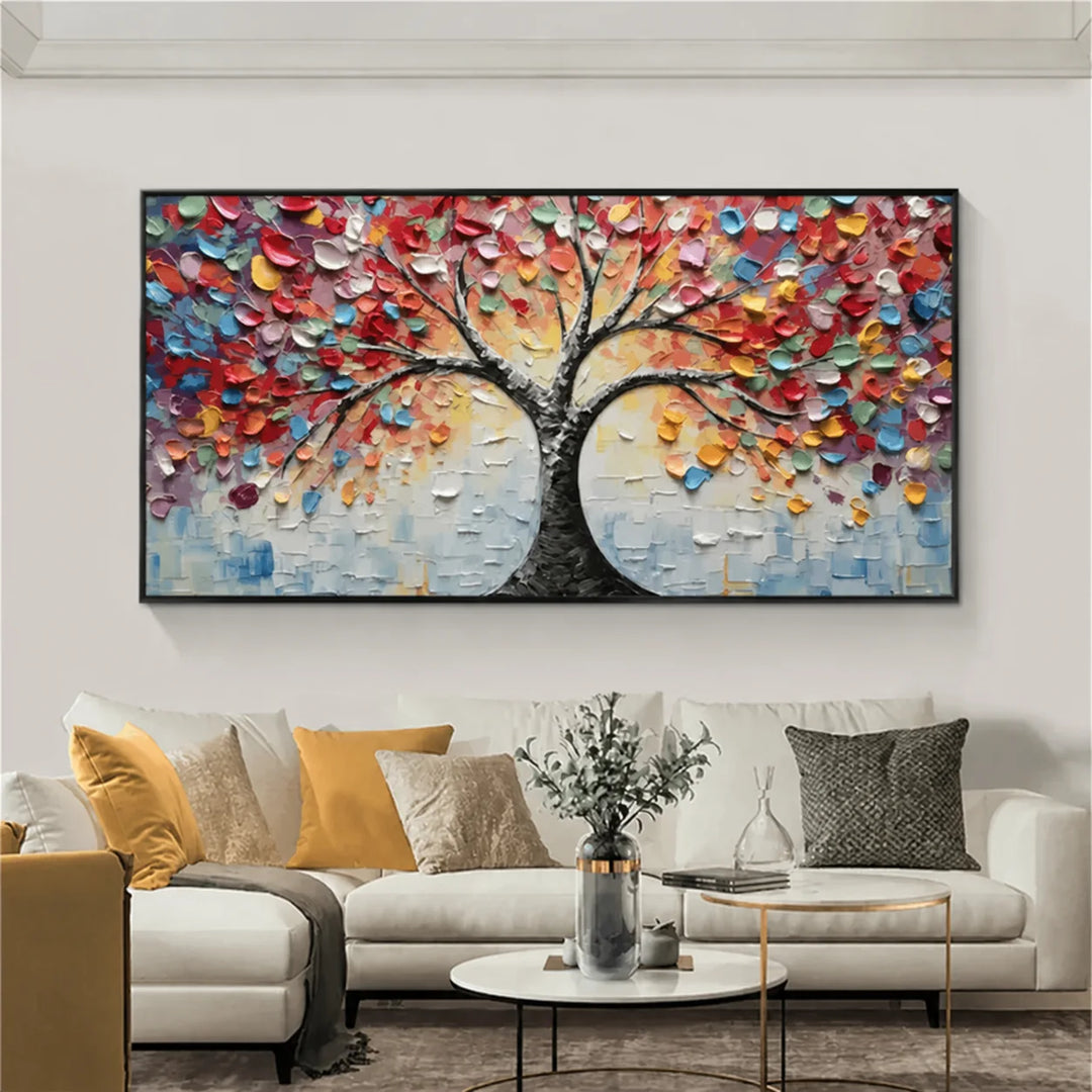 Colorful Tree Abstract Painting MT