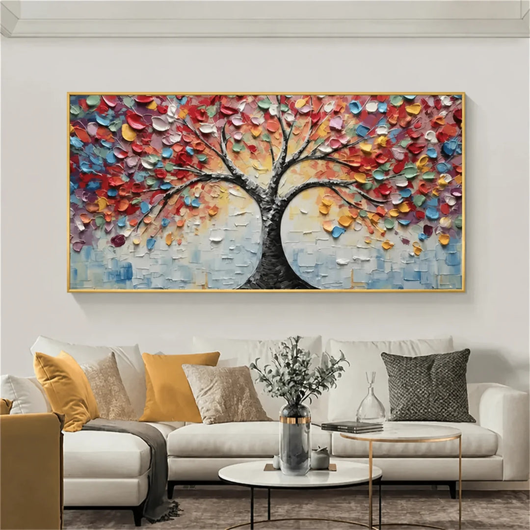 Colorful Tree Abstract Painting MT