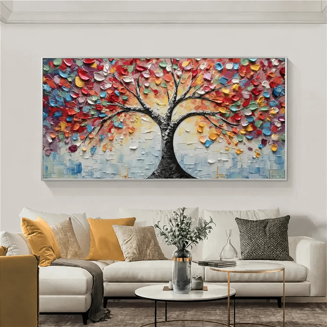 Colorful Tree Abstract Painting MT